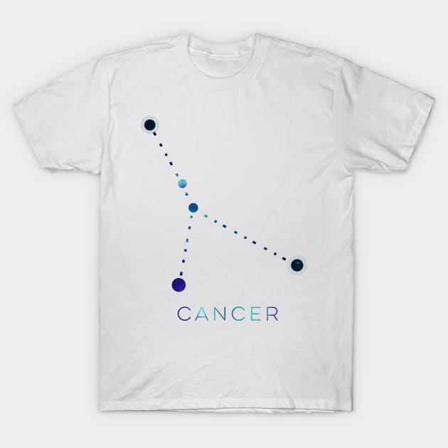 CANCER STAR CONSTELLATION ZODIAC SIGN T-Shirt by deificusArt